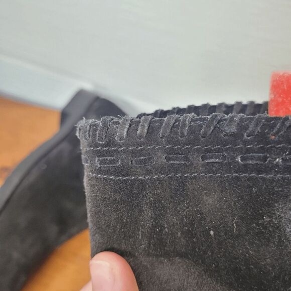 Trask audra Western Boho Mid-Calf Suede Flat Boots Size 8 - Picture 6 of 10